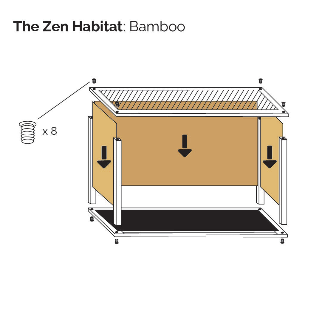 2'x2'x2' Reptile Enclosure - The Zen Habitat 3.0