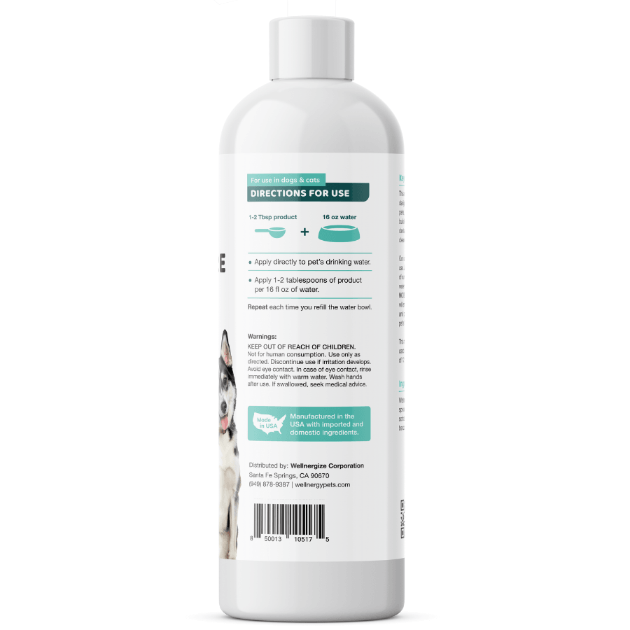 DENTAL CARE WATER ADDITIVE - dental care water additive for dogs and cats